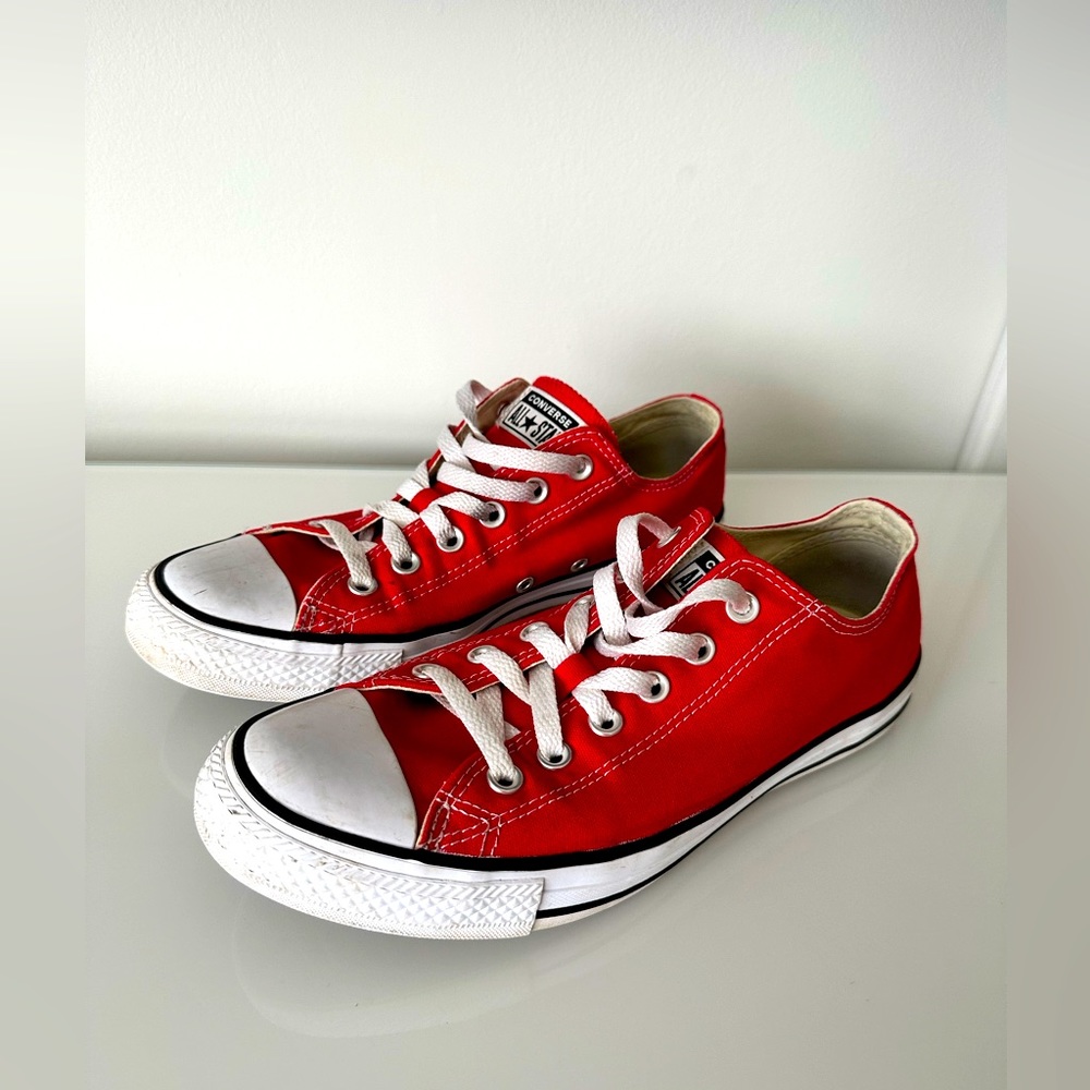 Converse Red Sneakers Size Men’s 7.5 or Women’s 9.5
